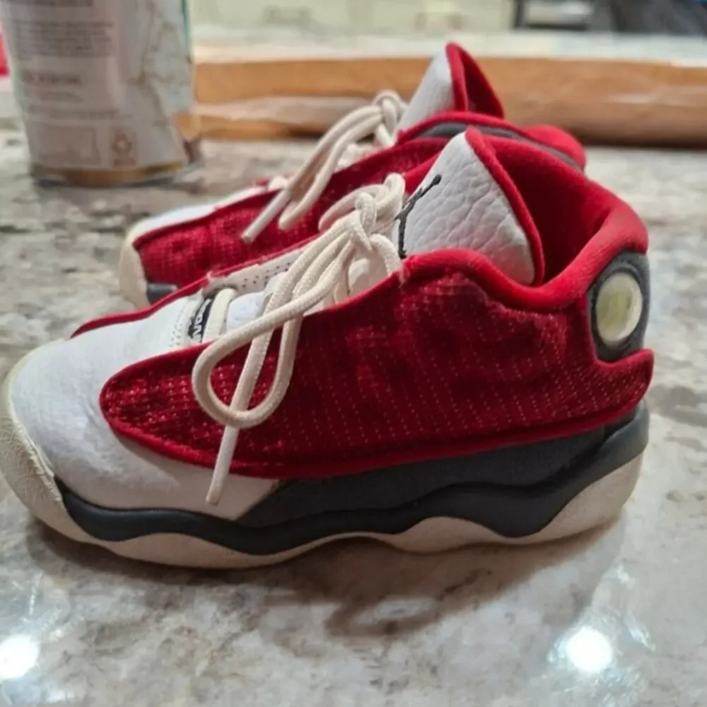 Air Jordan Sneakers 13 Retro Red Flint Toddler 8c 414581 Child